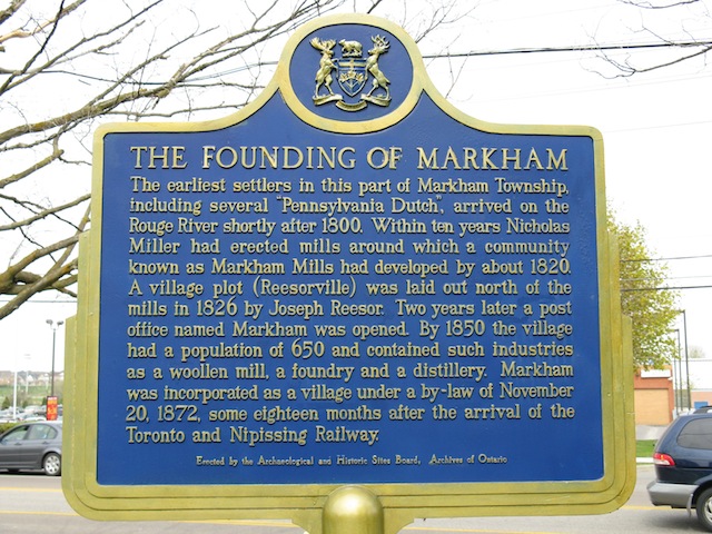 The Founding of Markham