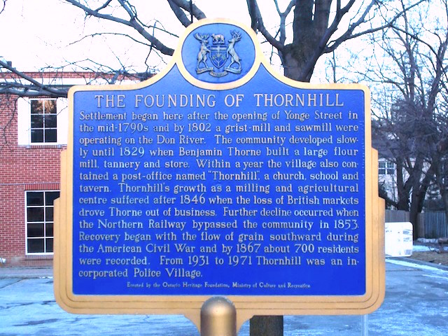 The Founding of Thornhill