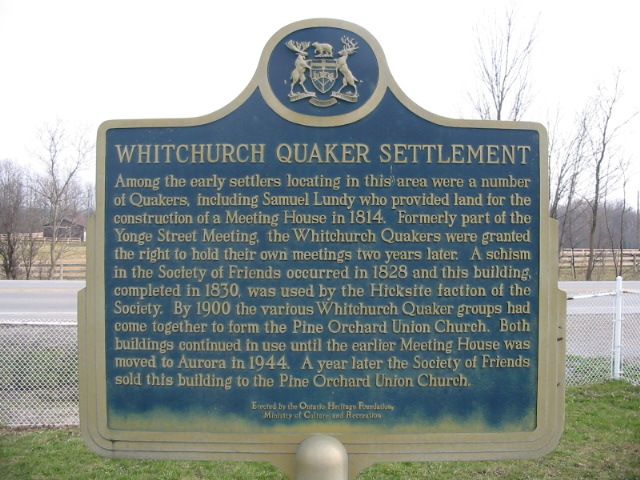 Whitchurch Quaker Settlement