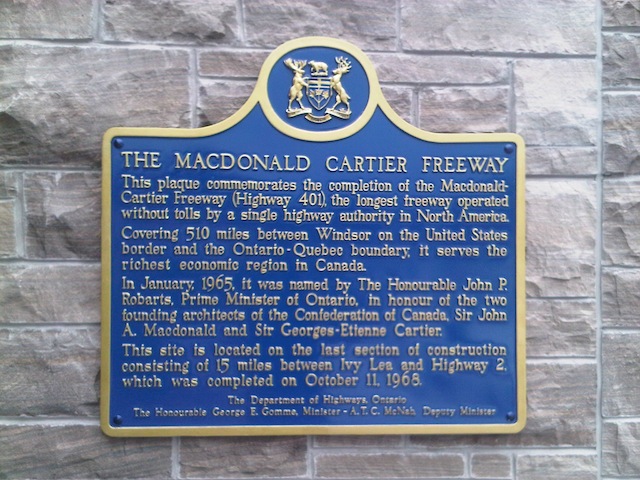 The Macdonald Cartier Freeway