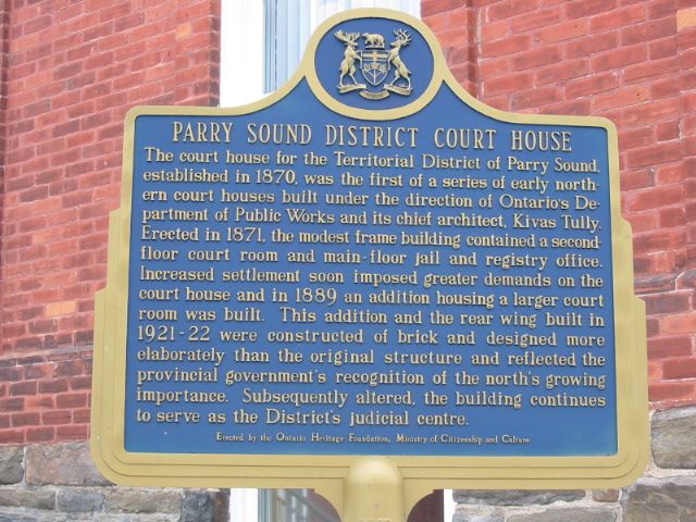 Parry Sound District Court House