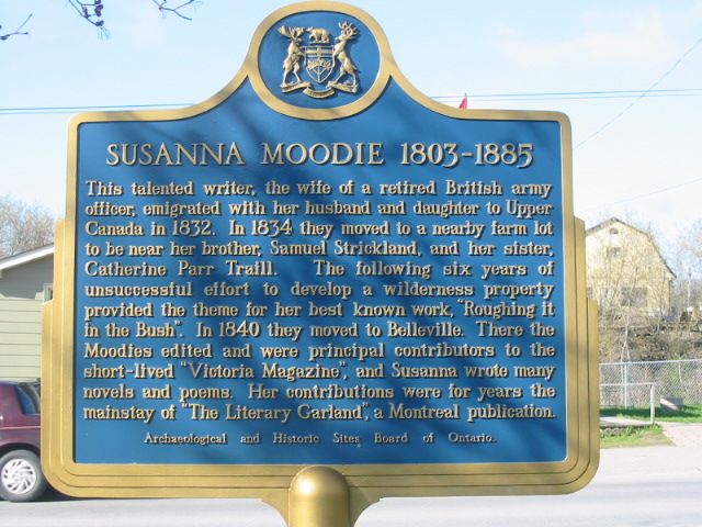 Susanna Moodie 1803-1885